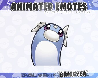 Animated Pokemon Emote Dratini Wobble