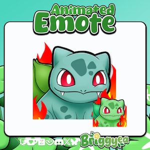 Animated Pokemon Emote Bulbasaur FINE