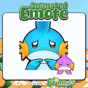 Animated Pokemon Emote Mudkip Please