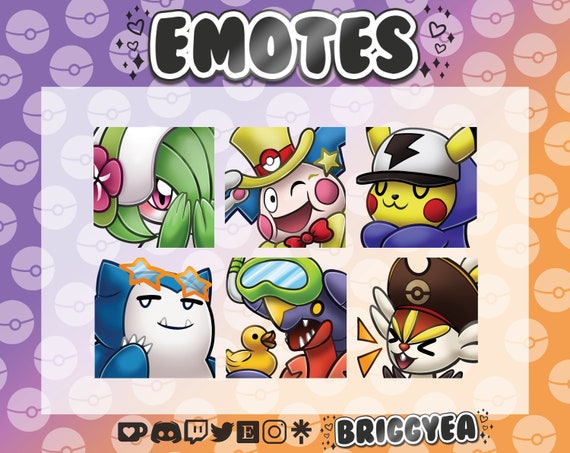 Free to use] Pokemon Ultra Beasts Emote Set for Twitch and Discord