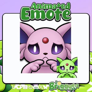 Animated Pokemon Emote Espeon Please