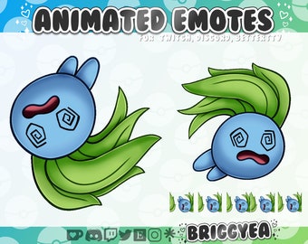 Animated Pokemon Emote Rolling Oddish