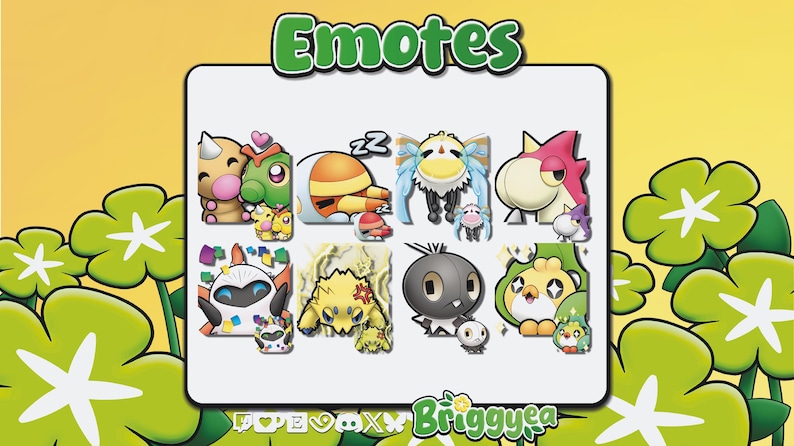 Pokemon Bug Type Emote Set - Etsy