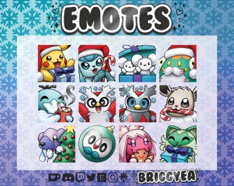 Pokemon Winter Holiday emote set 2022
