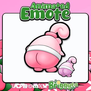Animated Pokemon Emote Happiny Bum