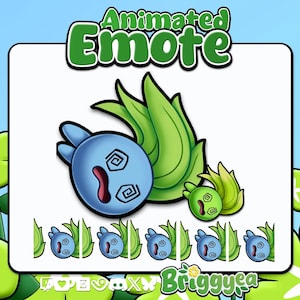 Animated Pokemon Emote Rolling Oddish