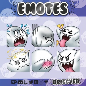 Super Mario&#39;s Boo Emote set