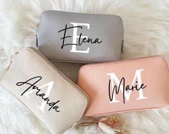 Personalized cosmetic bag with name, gift, mom, Mother's Day, wife, best friend, birthday, makeup bag, toiletry bag, bride