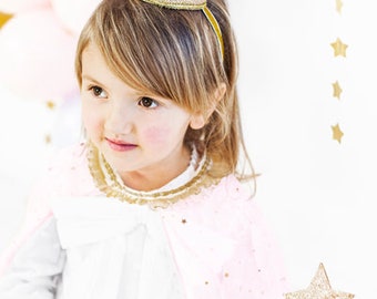 Prinzessinnen Krone Rosa Gold Faschingskostüm, Karnevalkostüm, Halloween Kostüm, Kindergeburtstag Prinzessin, Geburtstag Prinzessin