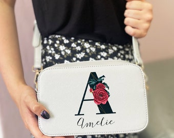 Bolso de cuero personalizado con nombre, regalo, esposa, mamá, mejor amiga, Día de la Madre, cumpleaños, Navidad, idea de regalo, alta calidad