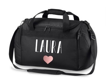 Sporttasche/Reisetasche personalisiert mit Name, Kind, Junge, Mädchen, Herren, Damen, Fußball, Geschenk, Sport, Schule, Kindergarten, Hobby