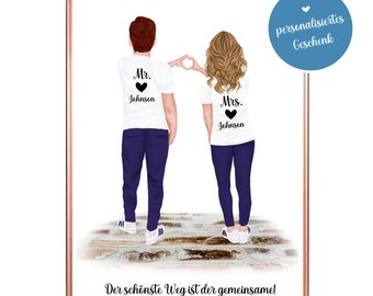 personalized poster for couples sporty for Valentine's Day, anniversary, wedding anniversary as a gift Digital file up To A2