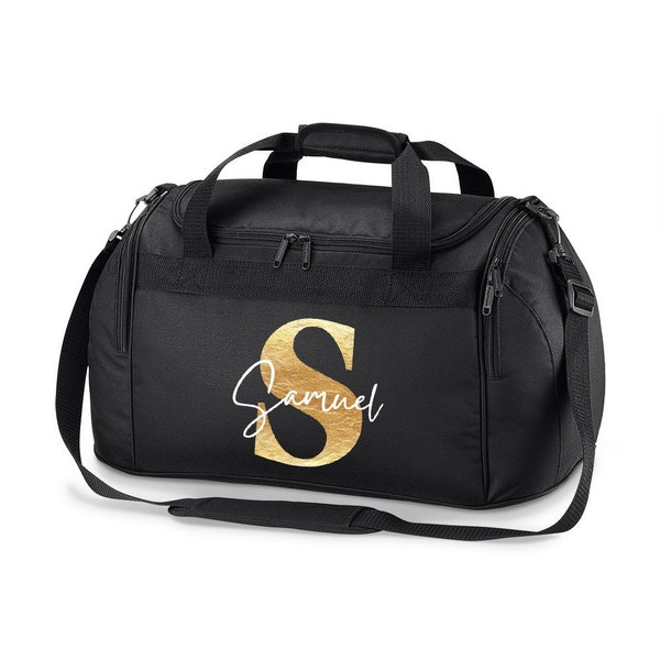 Sporttasche/Reisetasche personalisiert mit Name, Kind, Junge, Mädchen, Herren, Damen, Fußball, Geschenk, Sport, Schule, Kindergarten, Hobby