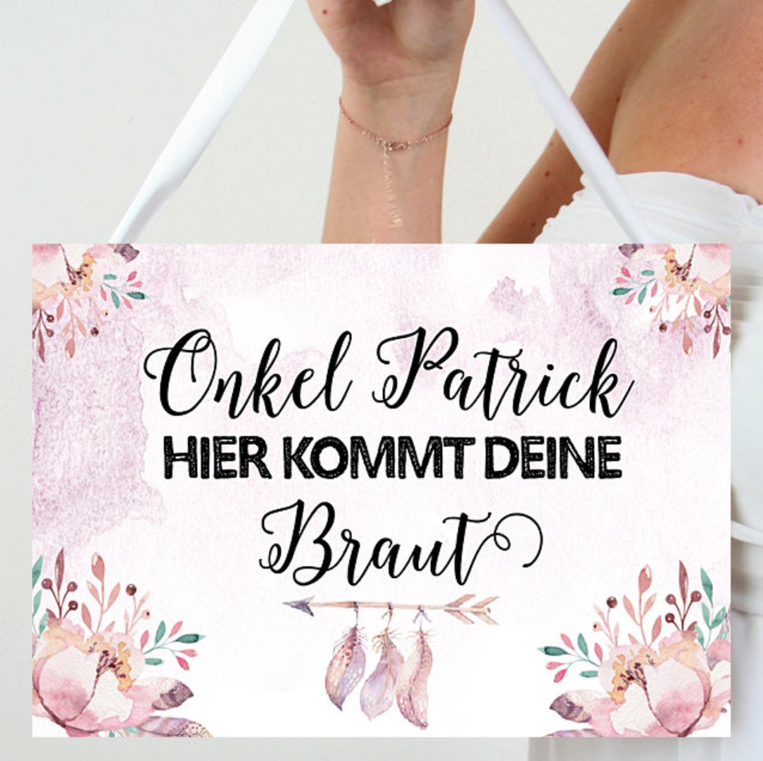 Hier Kommt Die Braut Schild