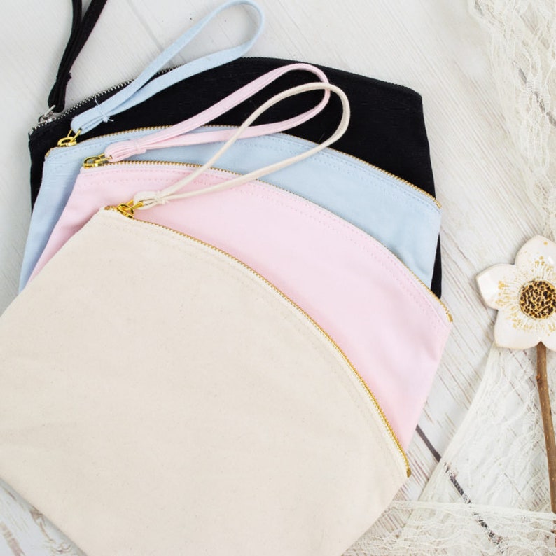 Personalized Cosmetic Bag With Name and Initial Yesterday Etsy