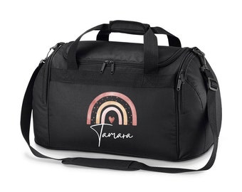 Sporttasche/Reisetasche personalisiert mit Name, Kind, Junge, Mädchen, Herren, Damen, Fußball, Geschenk, Sport, Schule, Kindergarten, Hobby