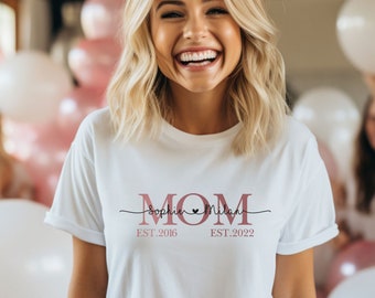 Mama Shirt | Pulli | Geschenk-Idee | Geburtstag | Muttertag | Oma | Personalisiert mit Name | Hoodie | MOM | Mutter | Geschenk für Sie