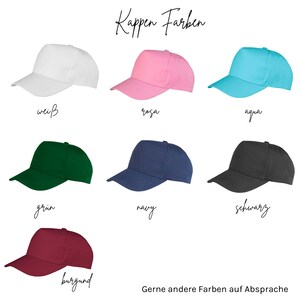 Kappe für den Junggesellenabschied und die Braut, Baseball-Mütze, Haube, Kopfbedeckung, Base-cap, Henparty, JGA, Party-Hüte, Brautjungfer Bild 5