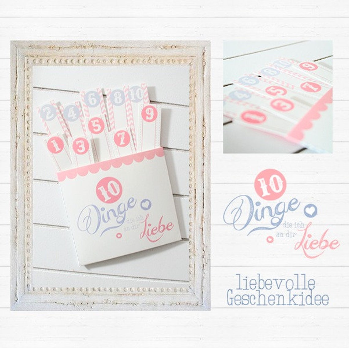 10 Dinge die ich an dir Liebe Geschenk Etsy