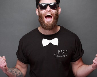 JGA T-shirts "Party Crew" + "Groom" made of 100% cotton for grooms, bachelorette parties, bachelorette parties, hen parties