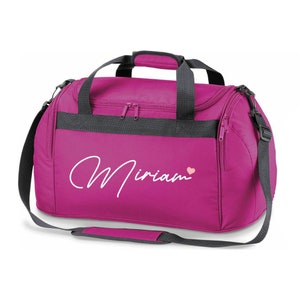 Sporttasche/Reisetasche personalisiert mit Name, Kind, Junge, Mädchen, Herren, Damen, Fußball, Geschenk, Sport, Schule, Kindergarten, Hobby