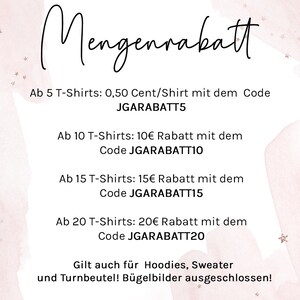 JGA T-Shirt Braut Team Braut Bride to Be Junggesellenabschied Polterabend Geschenk-Idee personalisiert mit Name Party Bild 6