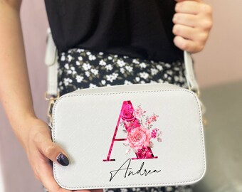 Bolso de cuero personalizado con nombre, regalo, esposa, mamá, mejor amiga, Día de la Madre, cumpleaños, Navidad, idea de regalo, alta calidad