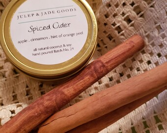 The Gold Tin - Coconut & Soy wax candle - 6 ounces - handpoured for you, in the scent you choose!