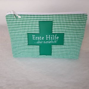 Grüne Erste Hilfe Tasche,  Reiseapotheke