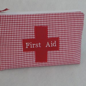 First Aid Täschchen, rote Kreuz, Reiseapotheke, Notfall-Tasche, Medizin, Arznei, Globoli, Pflaster, image 2