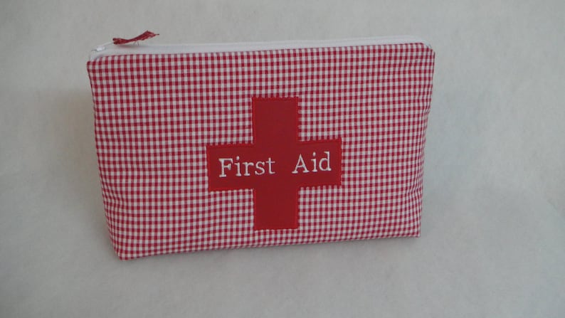 First Aid Täschchen, rote Kreuz, Reiseapotheke, Notfall-Tasche, Medizin, Arznei, Globoli, Pflaster, image 2