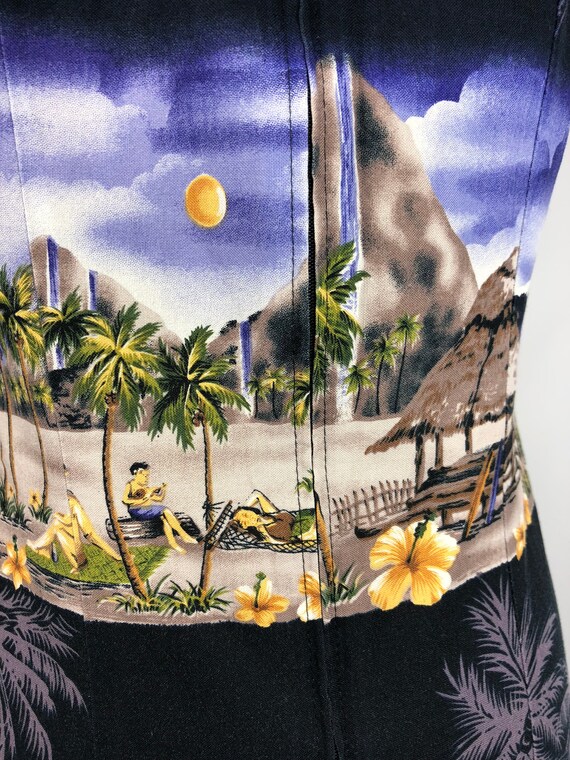Vintage Hawaiian Dress / Scenery - image 5