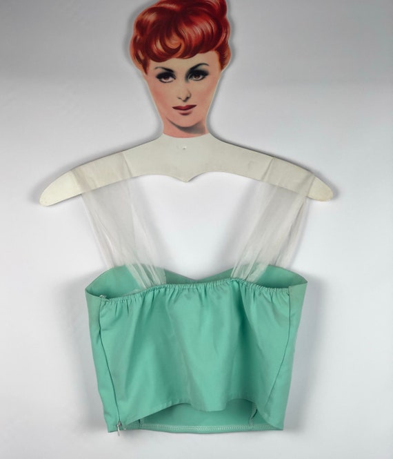 Vintage Teal & Tulle Pin Up - image 10