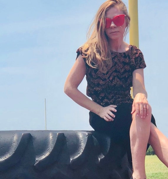 Zig Zag Velvet Missing Button / discount applied … - image 10