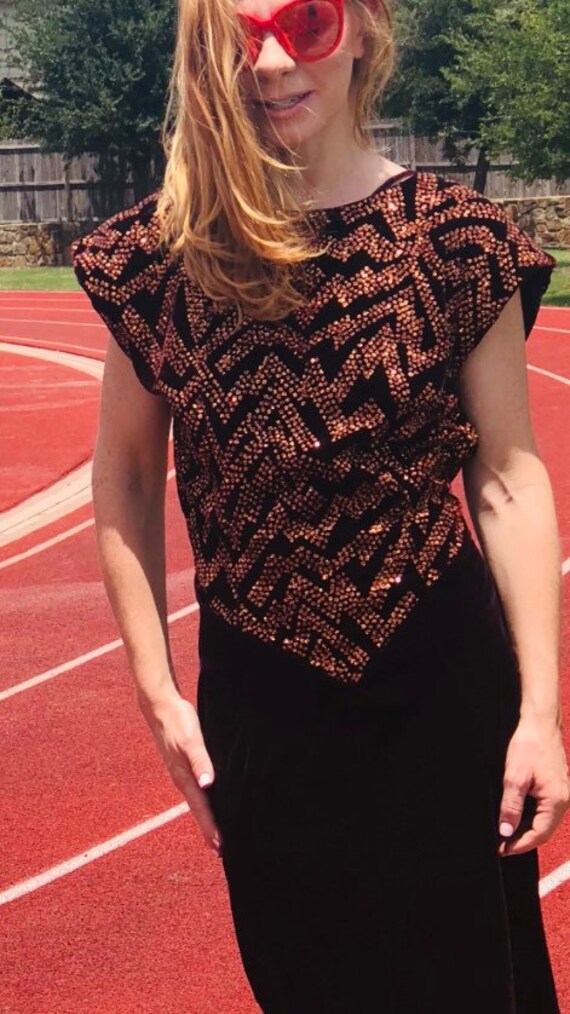 Zig Zag Velvet Missing Button / discount applied … - image 3