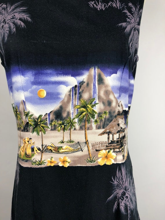 Vintage Hawaiian Dress / Scenery - image 1