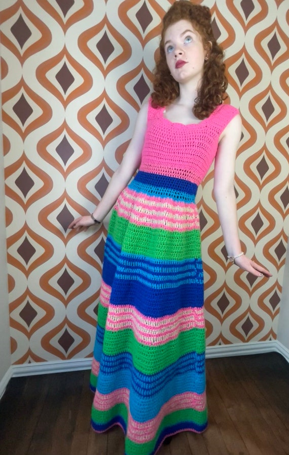 70’s Mamas Crochet Dress - image 1