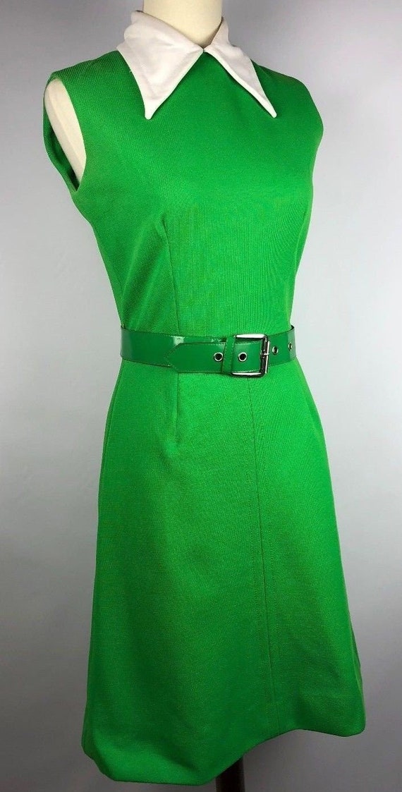 60s Green Dress - image 3