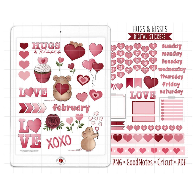 Valentines Day Pdf Planner 2025 Etsy