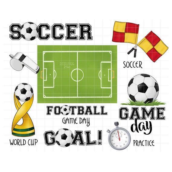 Soccer Digital Planner Stickers Goodnotes Stickers Png Etsy