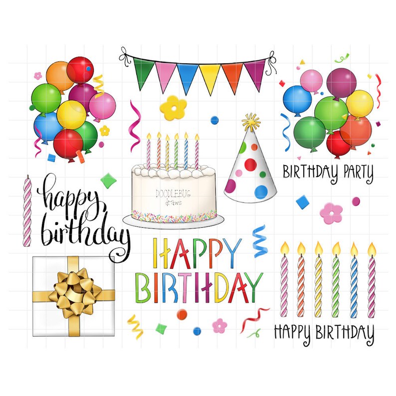 Alles Gute zum Geburtstag digitale Sticker GoodNotes Etsy