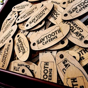Set of 10 Laser Cut and Engraved Gift Tags, Personalized Gift Tags, Custom Wooden Tags, Tags for Handmade Products, Business Promotion image 6