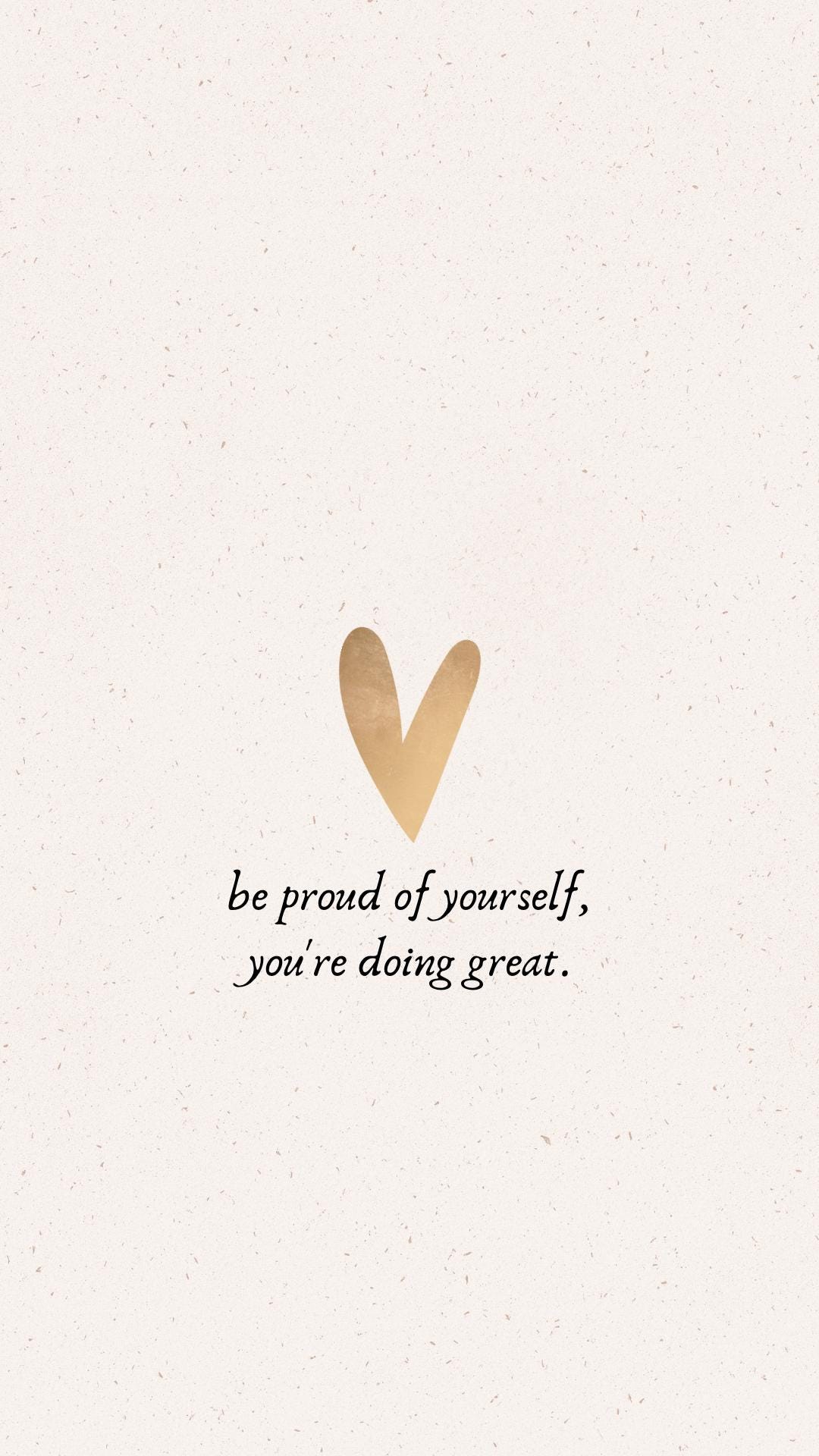 Gold Heart Motivational Quote Phone Wallpaper Digital Download - Etsy