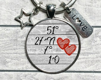 coordinate keyring* ∞ unique gift ideas by CrystalsAndPearlsIH