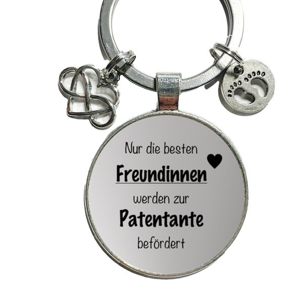 godmother /-father keyring  ∞ keypendant *Only the best friend will be godmother/ - father* ∞ unique gift ideas by CrystalsAndPearlsIH