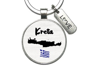 Keychain silhouette Crete