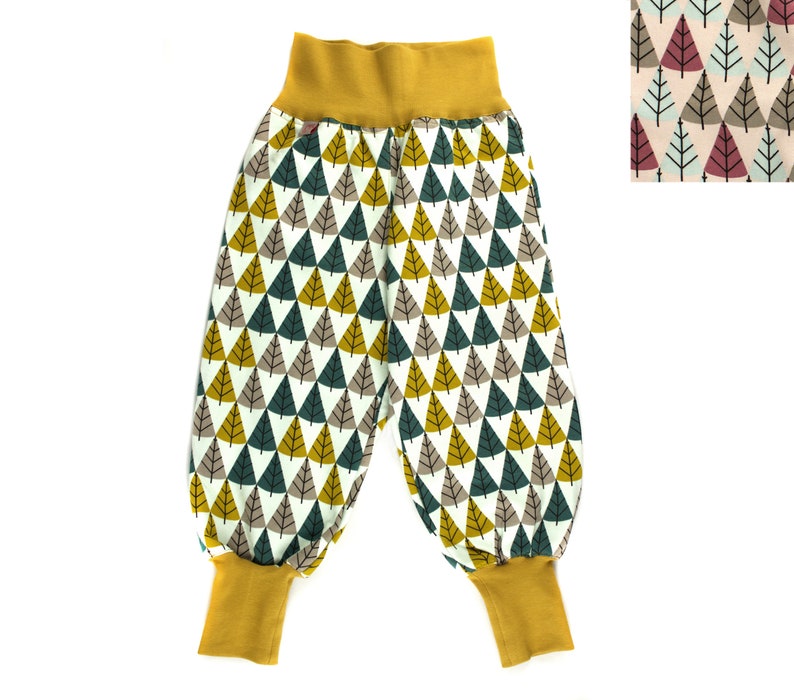 Pumphose Sweathose With Tree Print Etsy