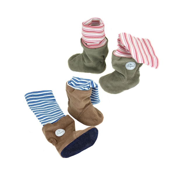 Chaussons bébé pour porte-bébé - bottes de portage légères en coton