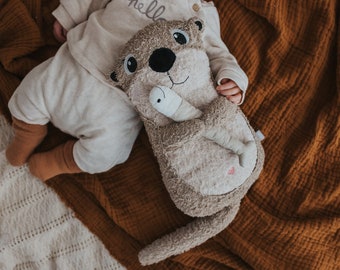 Loutre de peluche personnalisée avec le nom, loutre de peluche avec le nom, loutre, bébé loutre, peluche de loutre, loutre, enfants cadeaux