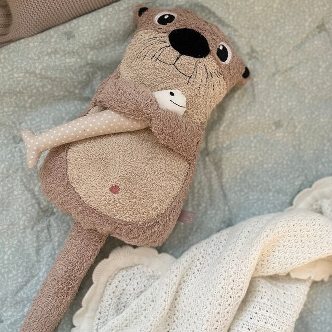 Cuddly Toy Otter Customizable With Name, Cuddly Toy Otter With Name